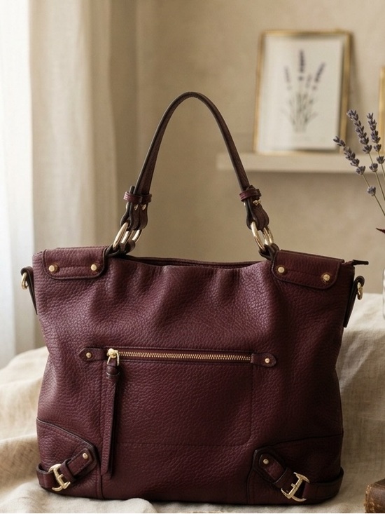 Urban Expressions Handbags - Urban Expressions Vegan Pebbled Wine Tote